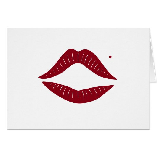 Red Lips Cards (Front Horizontal)
