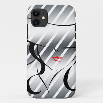 Red Lips Iphone 11 Case by Stangrit at Zazzle