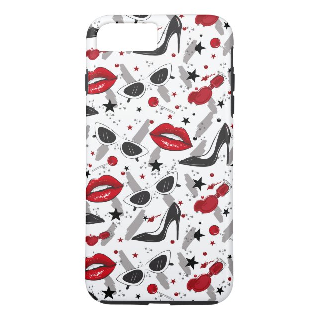Red Lips Case-Mate iPhone Case (Back)