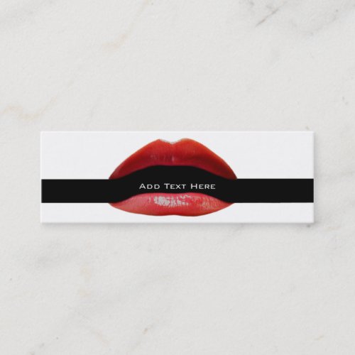 Red Lips Cosmetic Salon Business Cards