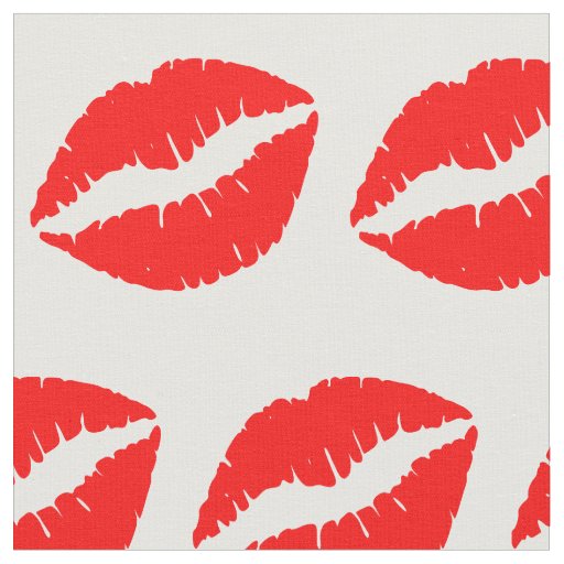 Red Lips Fabric