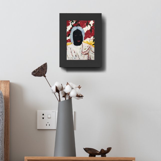 Red Lips Framed Art (Bedside)