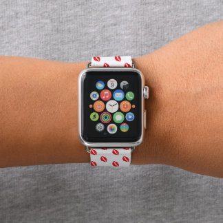 Red lips girly pattern watch band