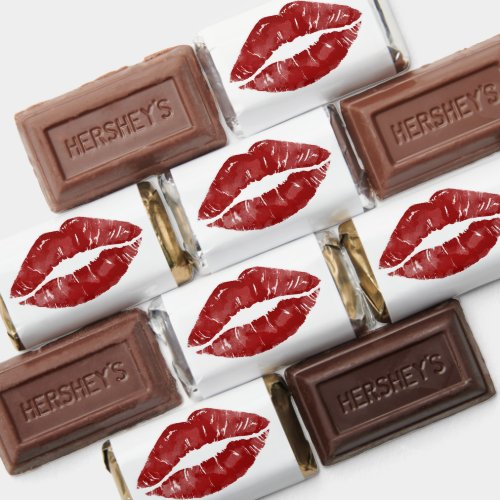 Red Lips Hersheys Miniatures