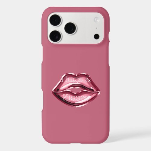 Red Lips Hugs Kisses iPhone 17 Pro Max Case