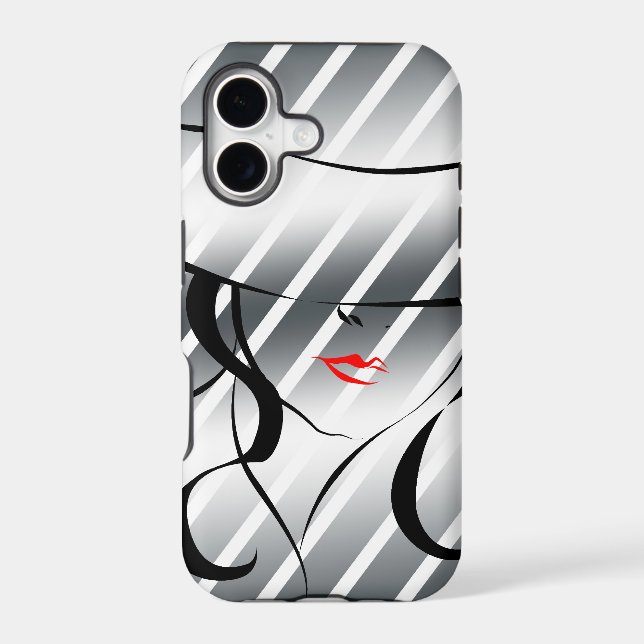 Red lips iphone case (Back)