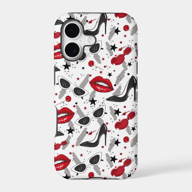Red Lips Iphone Case (Back)