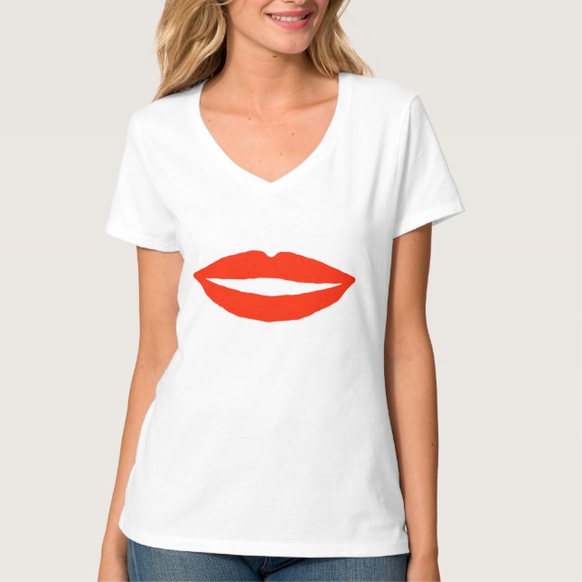 Red Lips Keep It Simple Sweetie  T-Shirt (Front)