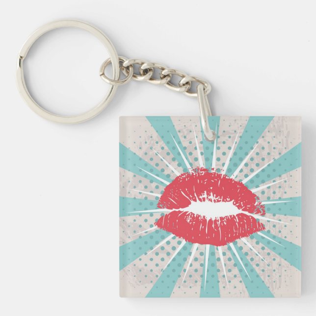 Red lips keychain (Front)