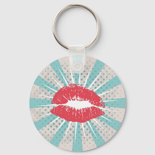 Red lips keychain (Front)