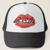 Red Lips Kiss Trucker Hat | Zazzle