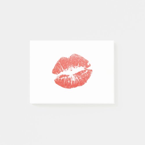 Red Lips Kiss Lipstick Post_it Notes