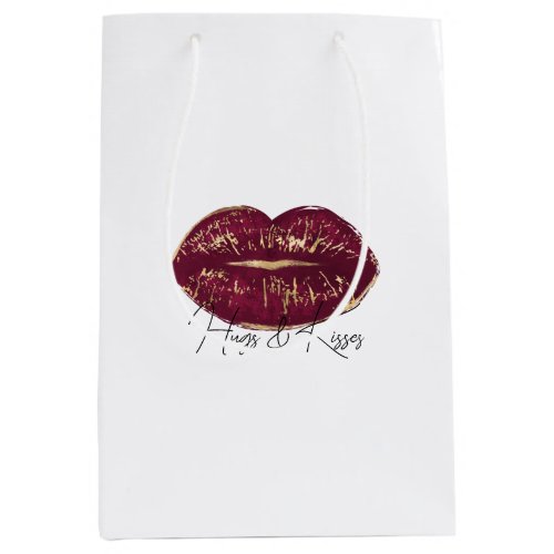 Red Lips Kiss Medium Gift Bag