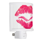 Red Lips Kiss Print Night Light (Right)