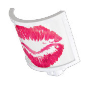 Red Lips Kiss Print Night Light (Angled)