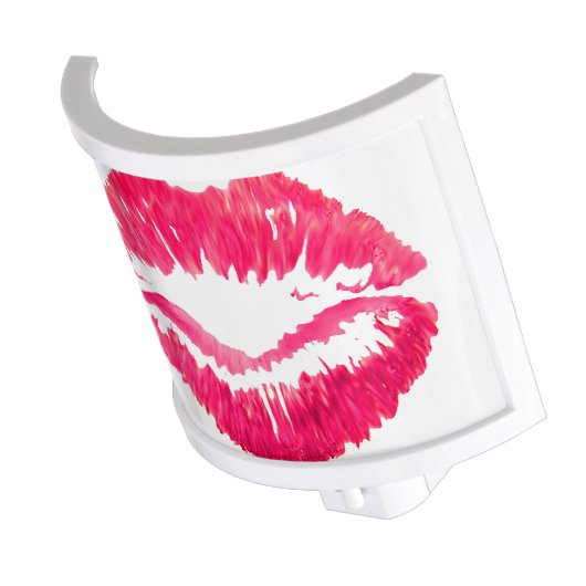 Red Lips Kiss Print Night Light (Angled)