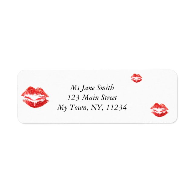 Red Lips Label (Front)