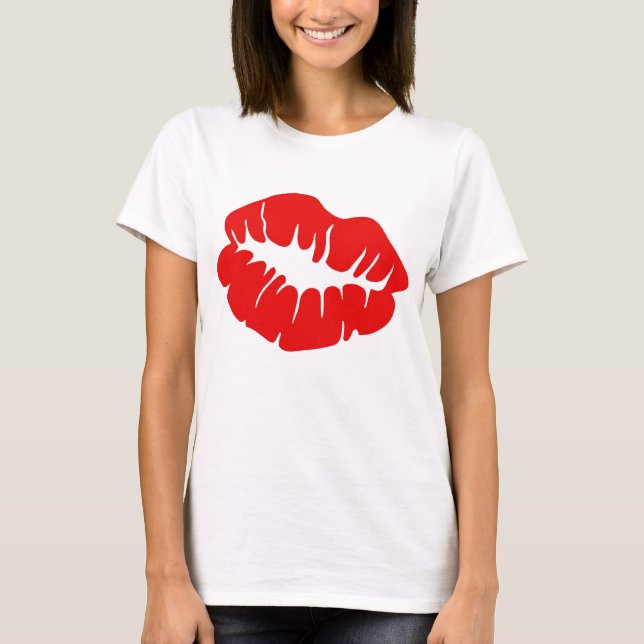 Red Lips Ladies T-Shirt (Front)