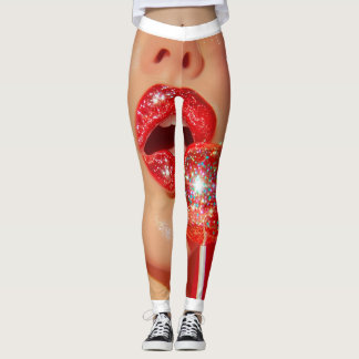 Red Lips Leggings
