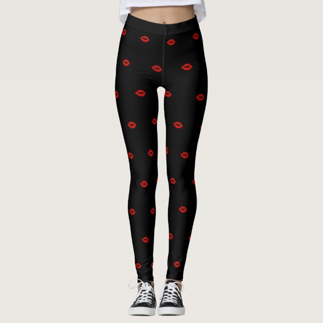 Red Lips Leggings (Front)