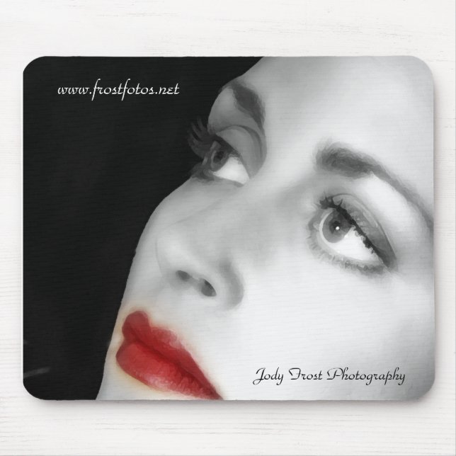 Red Lips Mouse Pad (Front)