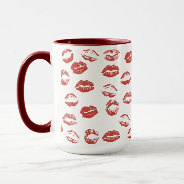 Red Lips Mug (Left)