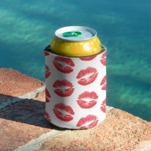 Red Lips, Pattern Of Lips, Red Lipstick, Kiss Can Cooler