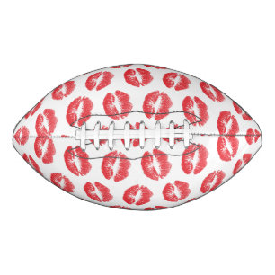 Red Lips, Pattern Of Lips, Red Lipstick, Kiss Football