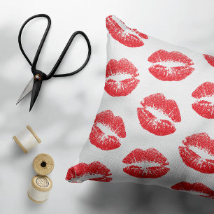 Red Lips, Pattern Of Lips, Red Lipstick, Kiss Pet Bed
