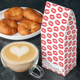 Red Lips, Pattern Of Lips, Red Lipstick, Kiss Roasted Coffee