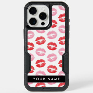 Red Lips, Pink Lips, Kiss, Your Name, Personalise iPhone 15 Pro Max Case