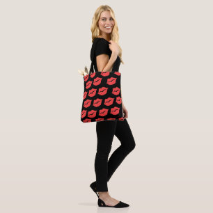 Red Lips Pop Culture Tote Bag