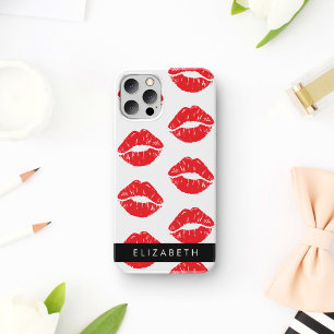 Red Lips, Red Lipstick, Pattern Of Lips, Your Name iPhone 16 Case