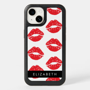 Red Lips, Red Lipstick, Pattern Of Lips, Your Name OtterBox iPhone 14 Case