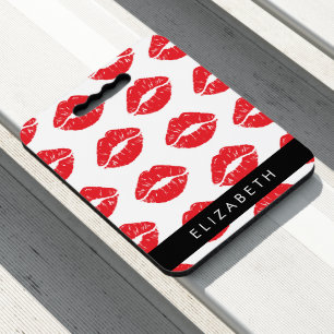 Red Lips, Red Lipstick, Pattern Of Lips, Your Name Seat Cushion