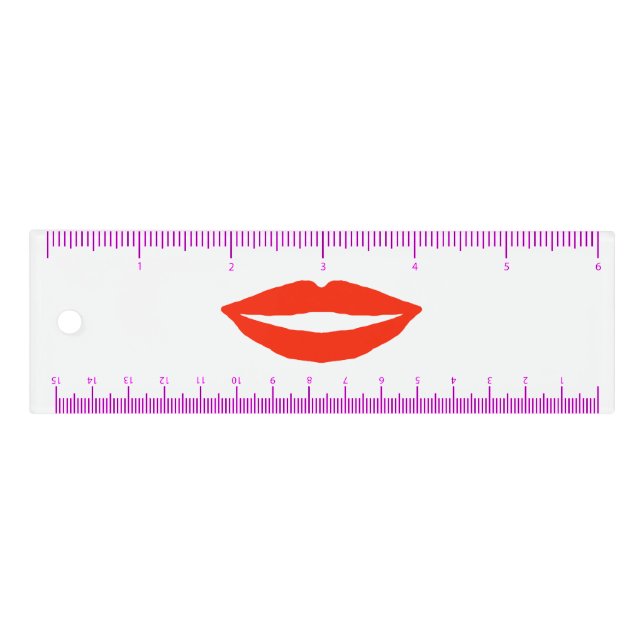 Red Lips Ruler (Front)