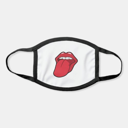 Red Lips Tongue Sticking Out Cloth Face Mask