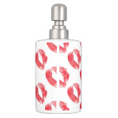Red Lips Toothbrush Holder and Soap Dispenser Set (Back)