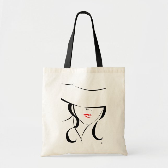 Red lips tote bag (Front)