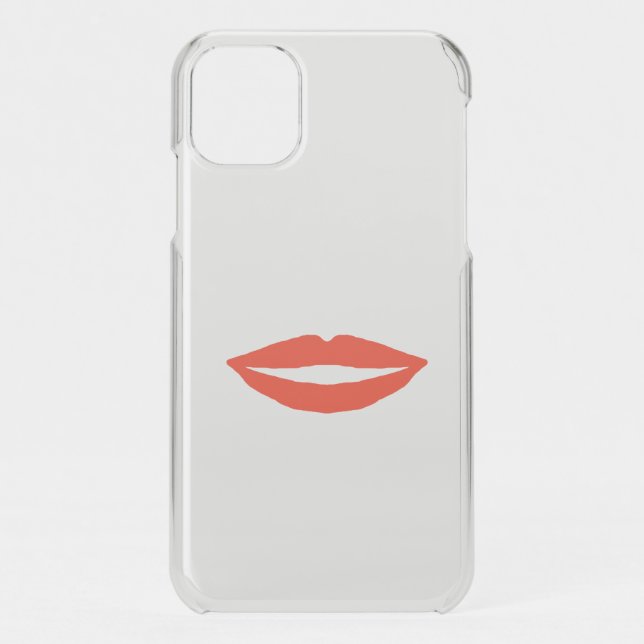 Red Lips Uncommon iPhone Case (Back)