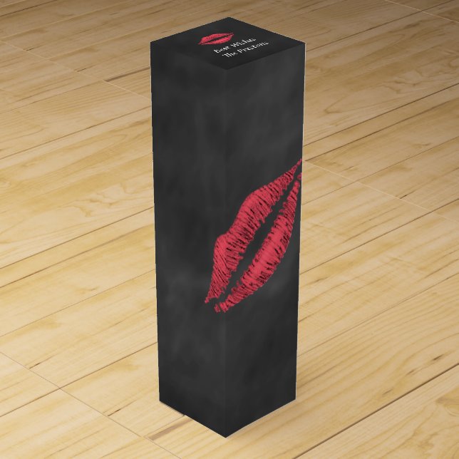 Red Lips Wine Box. Box (Front)