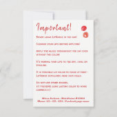 Red lipstick distributor application instructions (Back)