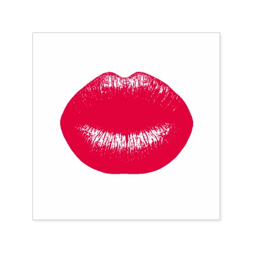 Red Lipstick kiss Self_inking Stamp