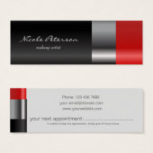 Red lipstick Makeup Appointment Reminder (Front & Back)