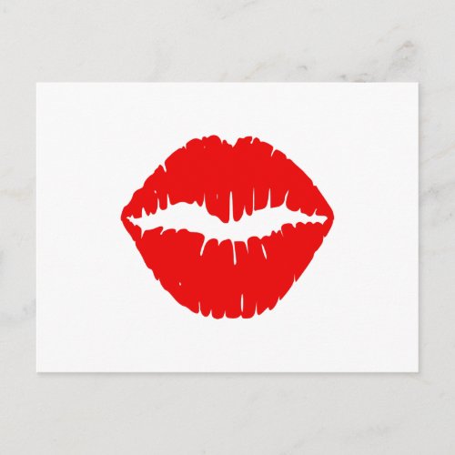 Red Lipstick Postcard