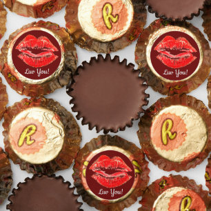 Red Lipstick Print Reese's Peanut Butter Cups