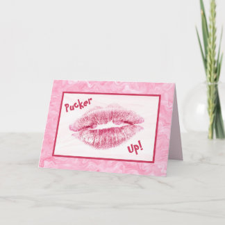 Red Lipstick - Pucker Up! Card