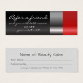 Red lipstick Referral Card (Front & Back)
