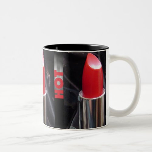 Red Lipstick Two_Tone Coffee Mug