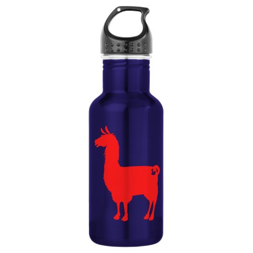 Red Llama Water Bottle